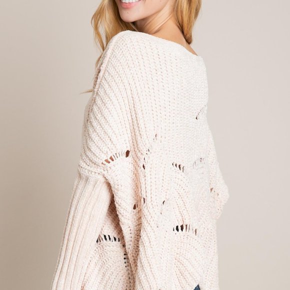 Boutique Off the Shoulder Slouchy Sweater - Picture 2 of 5